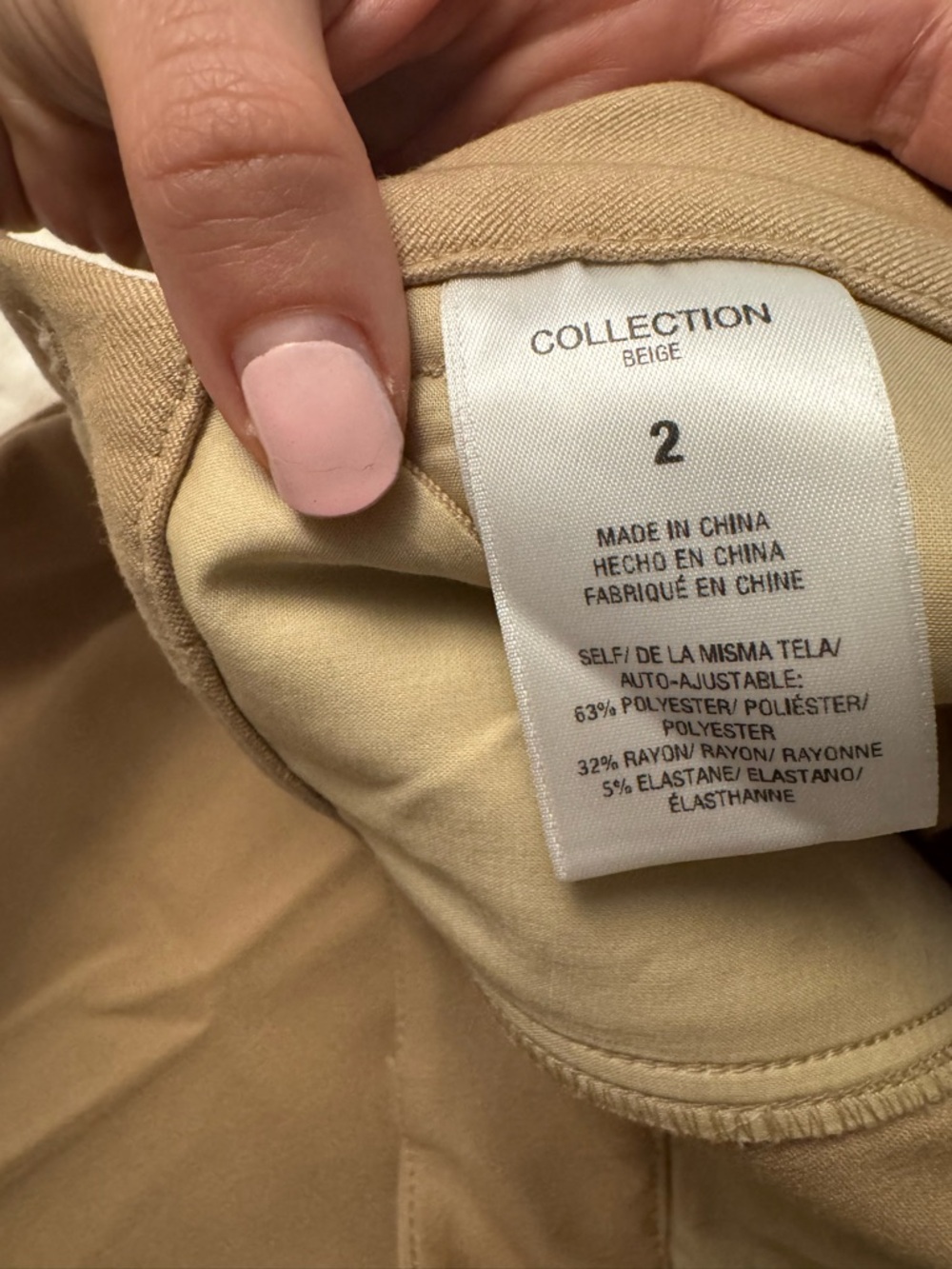 Favorite Daughter The Favorite Pant in Beige Tan size 2 Petite NWT Trouser - Picture 8 of 8